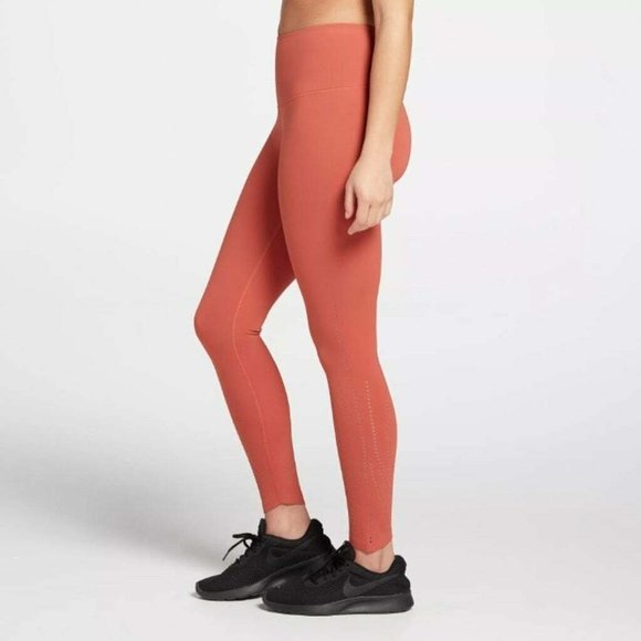 Calia Power Sculpt Perforated High Rise Legging Orange size Small - Picture 1 of 13